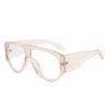 Eyeglass Frame Glasses Spectacle Short-sighted Large Pilot Oversized Oval Premium Stylish Luxury Lens New Spectacle Myopia Clear Blocking Blue