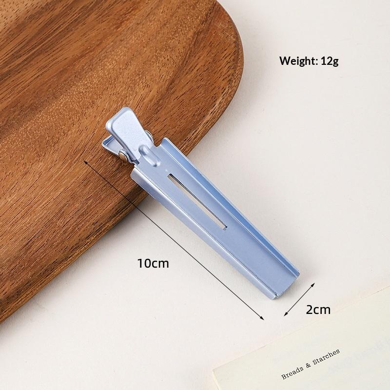

Pro Aluminum Hairdressing Duckbill Clip Long Mouth Hairdressing Tool Hair Salon Partitioning Clip Styling Hair Accessory синий