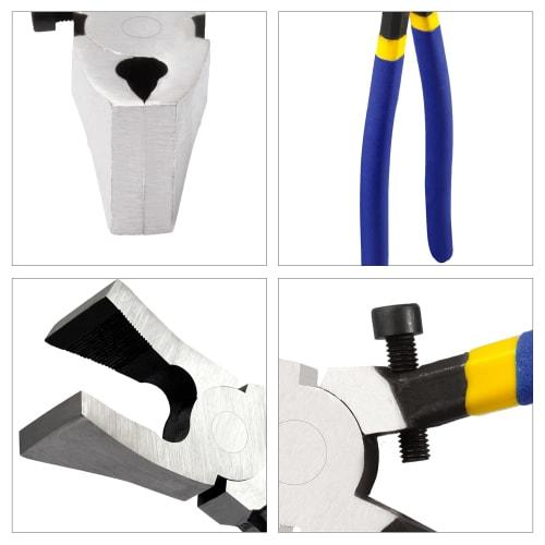 LEONTOOL Glass Pliers, Glass Nippers, Flat Pliers with Rubber Caps, Adjustable Screw, Glass Cutter, Glass Pliers, Glass Breaking Pliers, Glass Cutter