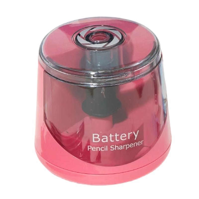 Electric Pencil Sharpener Battery Operated Pencil Sharpener with Clear Sharvings Container For Artist Student Children