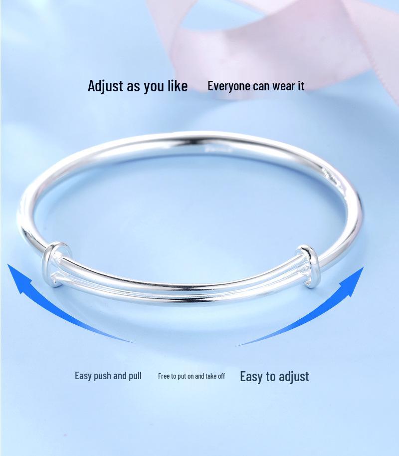 Starry Night Sterling Silver 999 Bracelet - Perfect Valentine's or Birthday Gift for Girlfriend