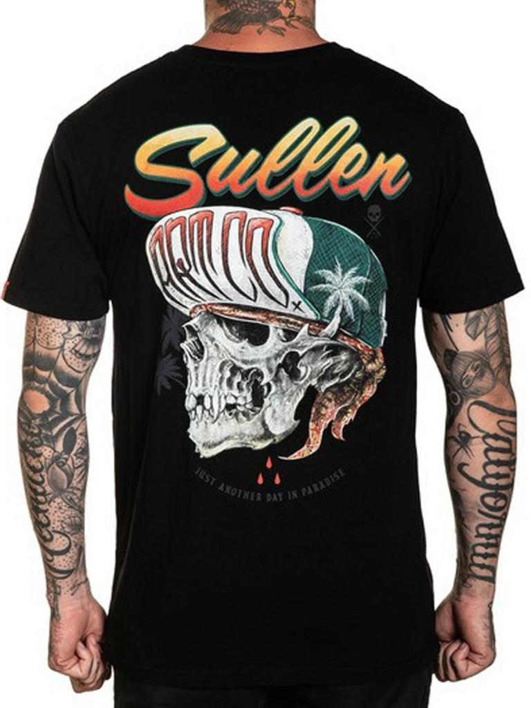 Sullen Men's Another Day Short Sleeve Premium T-shirt Tattoo Style Skull Tee