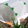 50Pcs Green Plastic Greenhouse Film Clips - Heavy-Duty Windproof Garden Clips For Securing Mulch, Tarp & Plant Covers