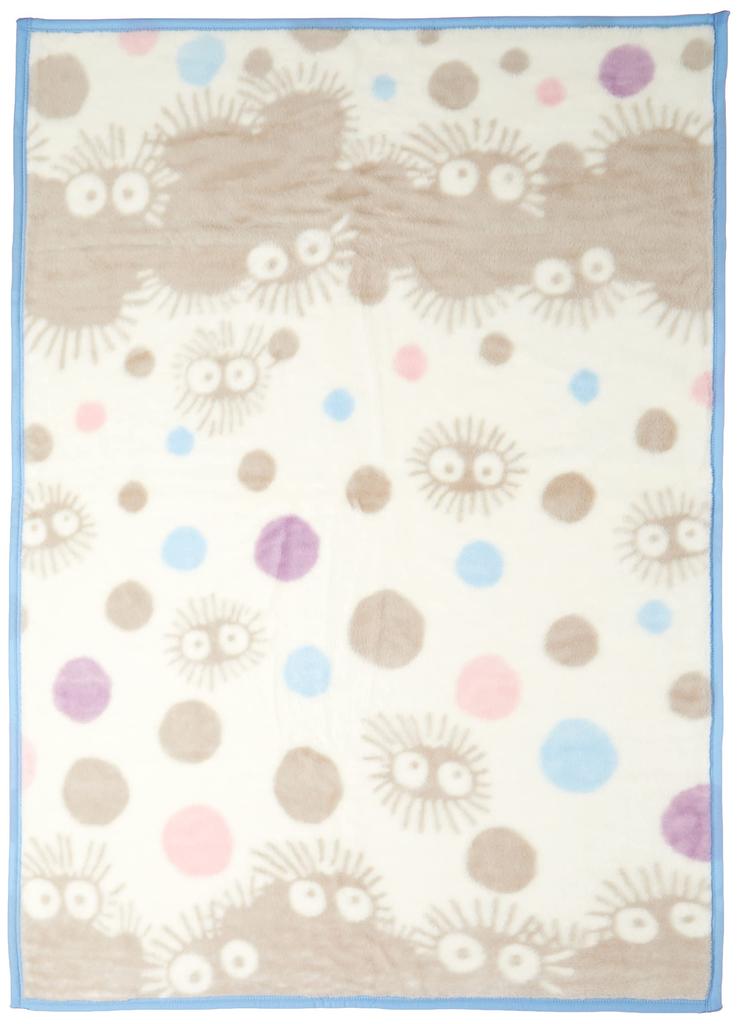 Marushin Half Blanket, Studio Ghibli "My Neighbor Totoro" Design, 100x140cm, Kurosuke Pop, Made in Japan, Acrylic Blanket, 1125008800