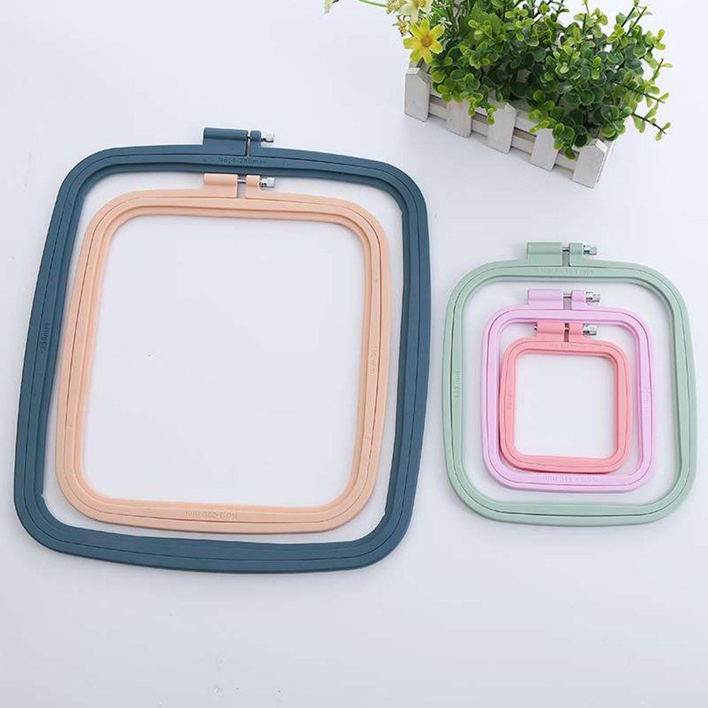 Sewing Tools Square DIY Cross Stitch Loop Stretch Tool Cross Stitch Ring Embroidery Hoops
