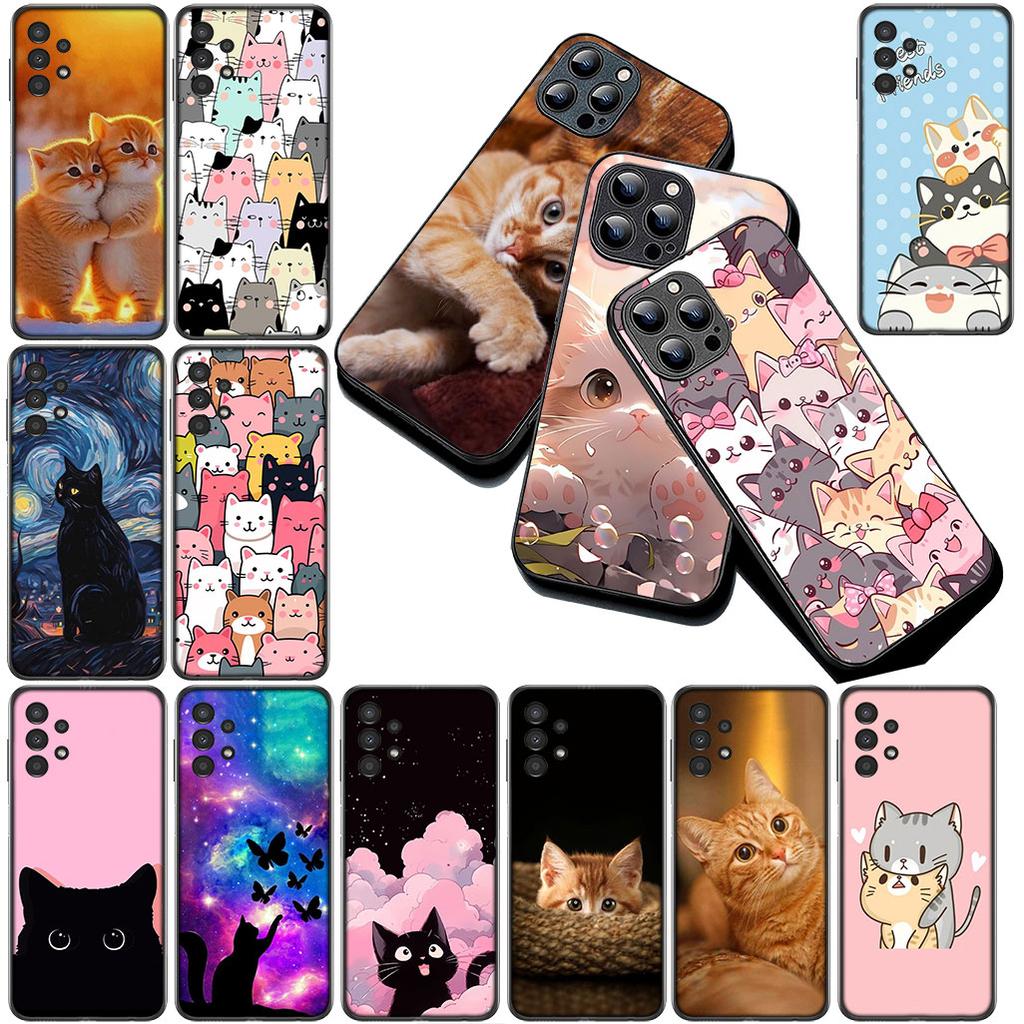 Soft Cover for Apple iPhone 17 Pro XS Max Air 6 7 8 Plus 5 + SE 2022 SE2 16E Casing Phone Case Comics Cat Meow Lovely