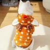 Adorable Reindeer Pet Costume with Hat for Medium Breed Soft Warm Fleece-Lined Winter Christmas Outfit Xmas Gift for Cat/dog