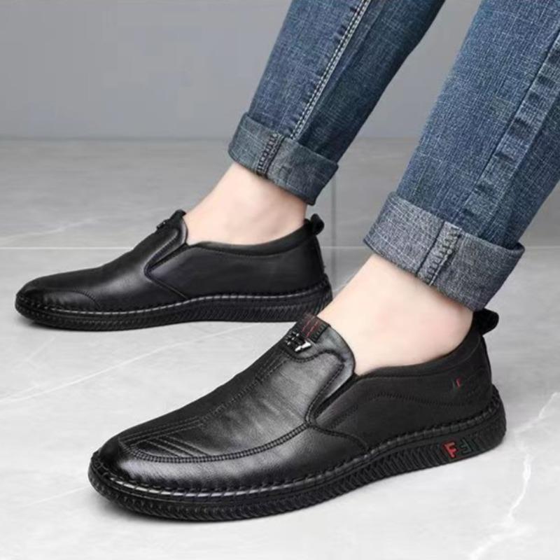 Men's Shoes Fashion Casual Leather Shoe Business Dress Shoes Moccasins Slip On Loafers Light Driving Shoes for Men Walking Flats