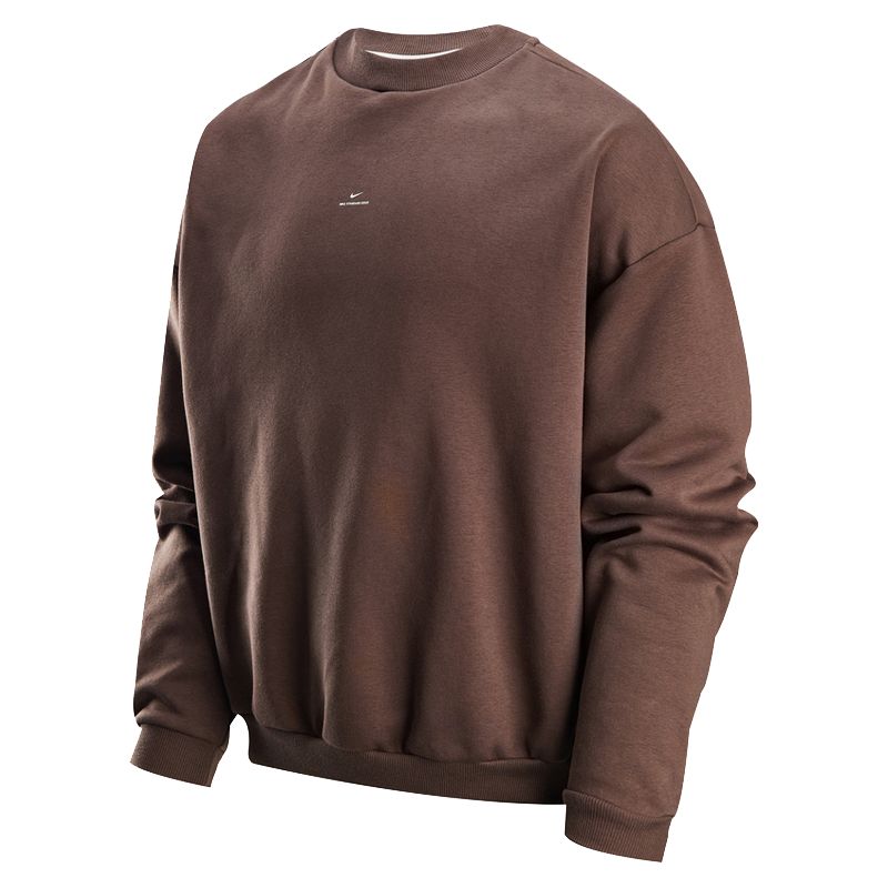 Nike AS M NK TF SI BR SH CREW Fleece Crew Neck Sweatshirt Brown Men IM5902-237 L