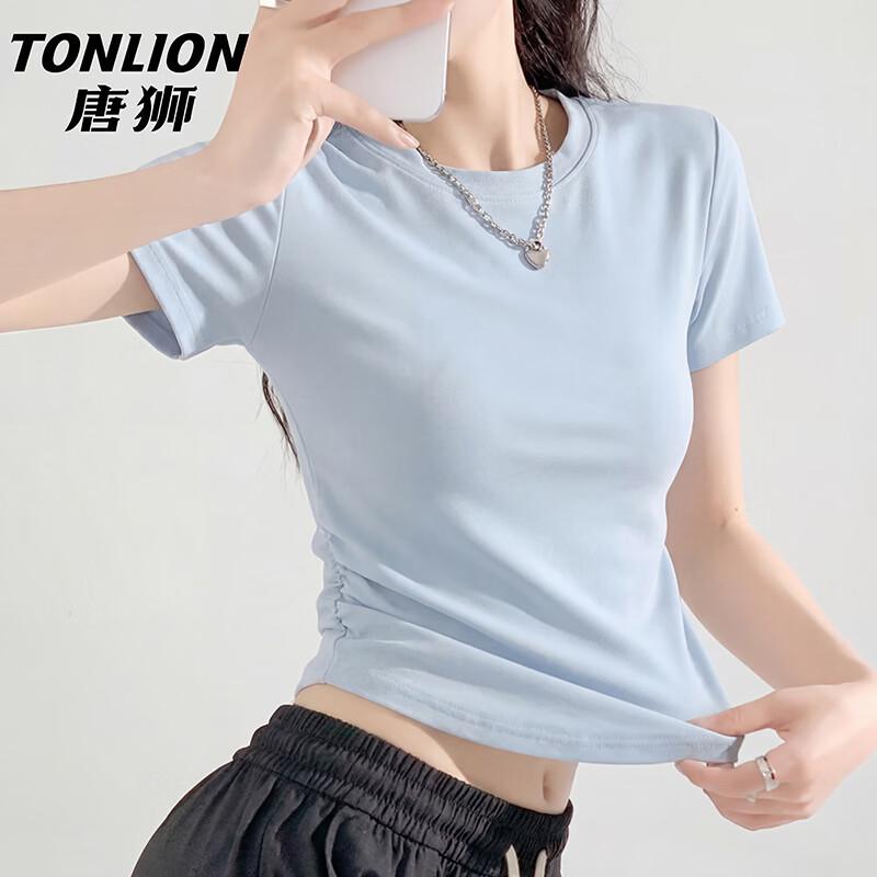 TonLion Women s Slim Fit Short Sleeve T-Shirt L