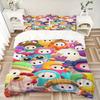 3pcs Colorful Cartoon Animal Print Bedding Set-Universal Three-Piece Suit for Bedroom, Guest Room, Living Room, Hotel Decorations-Perfect Gi