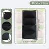 2 Pieces Hanging Grow Bags Flower Containers Non Woven Fabrics Wall Planters Pouch