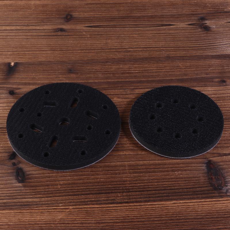 Almohadilla de Interfaz 5 Pulgadas 6 Agujeros Velcro Esponja Suave Almohadilla Amortiguadora Para Disco de Lijado Almohadillas para Lijadora Orbital