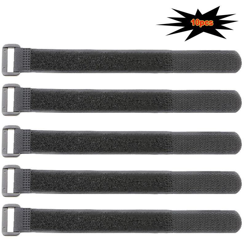 10/5 Stück Klettverschluss Wiederverwendbares Befestigungs-Nylon-Kabelbinder, Langlebige Funktionale Kabelbinder Breite 20mm Länge 200mm/300mm/400mm