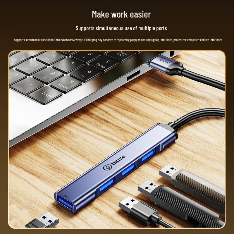 BIAZI USB 3.0 High-Speed 4-Port Docking Station Hub