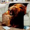 Beast Tiger Lion Leopard Animal Wildlife Cartoon Blanket,Soft Throw Blanket for Home Bedroom Bed Sofa Picnic Cover Blanket Kids