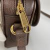 Gucci GG Supreme Shelly Line 772239 Shoulder Bag Brown Women Used