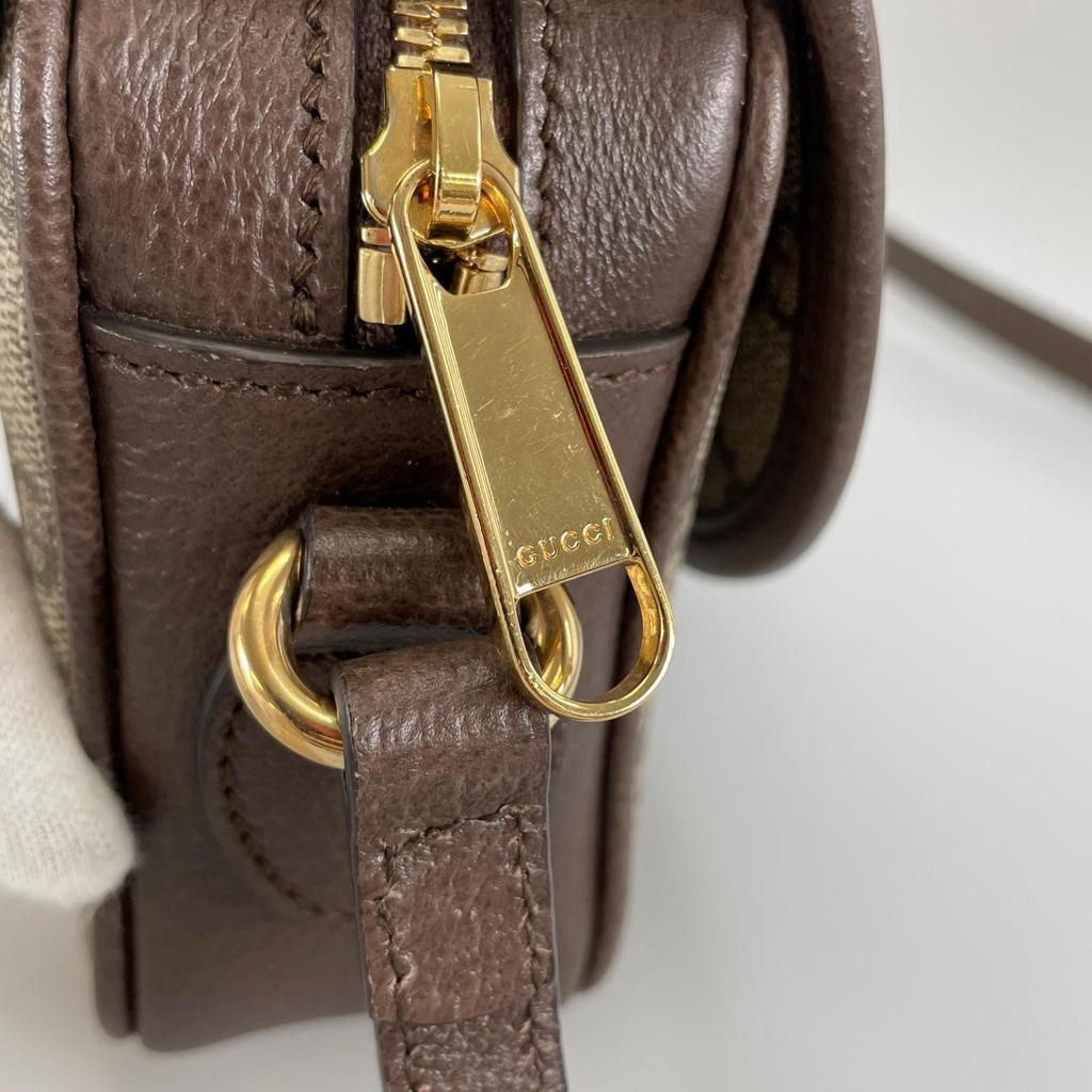 Gucci GG Supreme Shelly Line 772239 Shoulder Bag Brown Women Used