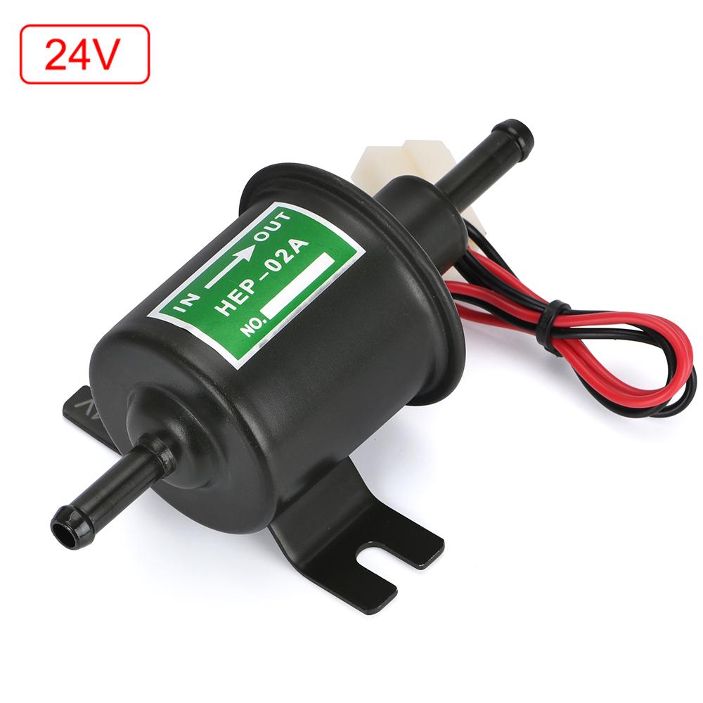 High Quality Low Pressure Universal Diesel Petrol Gasoline Electric Fuel Pump HEP-02A 12V 24V For Car Motorcycle