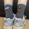 Breathable Couples Sock Cartoon Cat Sports Socks Comfortable Mid Tube Socks  for Men Women