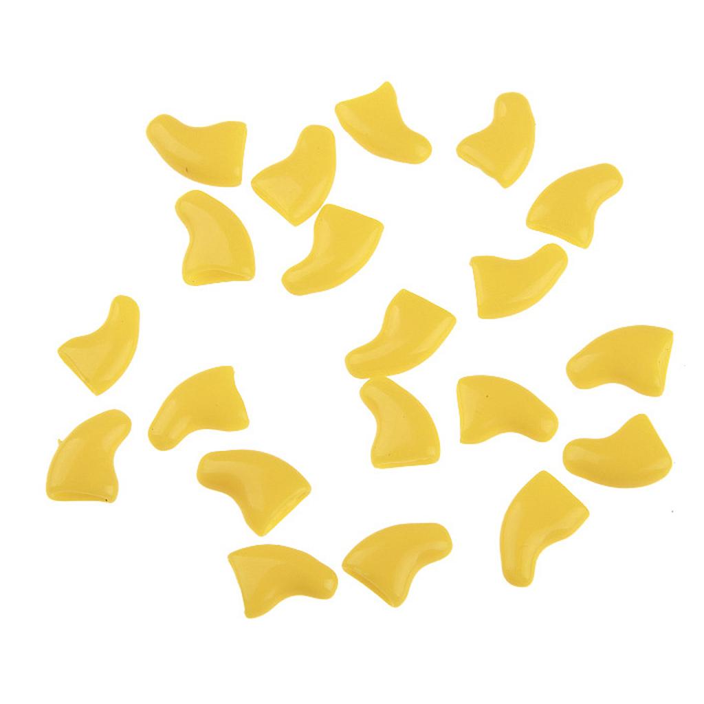 Silikonowe Miękkie Nakładki na Pazury Kota Zwierzak Kot Miękkie Łapki Ochraniacz na Pazury Pokrowiec Z Darmowym Klejem i Aplikatorem dla Kociaka 20 szt./partia