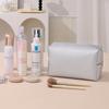 Stylish Waterproof Makeup Pouch, Soft PU Leather Cosmetic Case, Portable Toiletry Bag for Travel & Daily Use