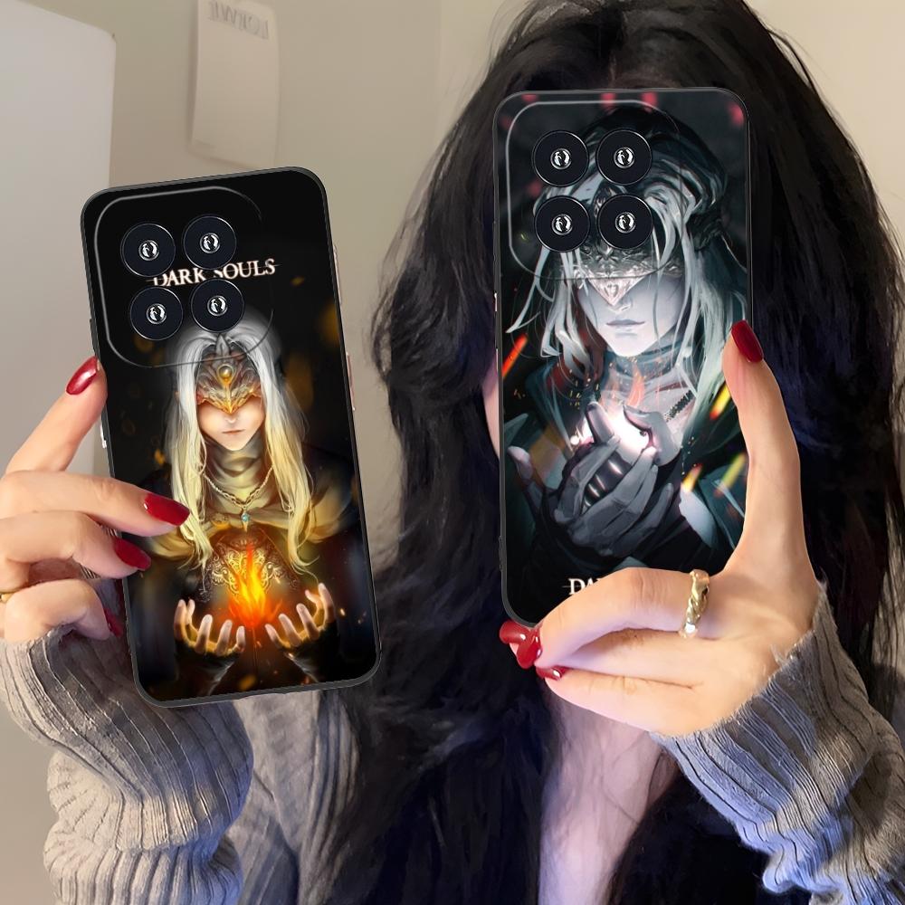 Dark Souls Smart Mobile Cell Phone Case for Xiaomi 14 13 12 11 10 9 T Ultra Lite Pro S SE X 5G Black Soft Phone Cover Shell