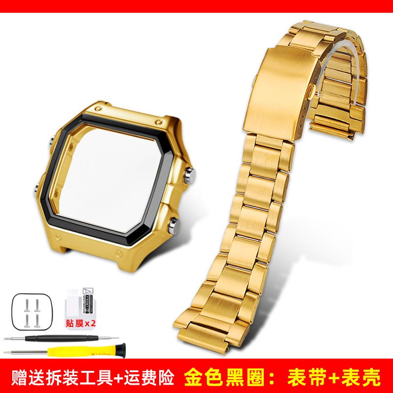 Ae1200 Fashion Accessories For Casio Case Kit Modified Metal AE-1200 Ae-1300 Bezel Glass Strap Ring Stainless Steel Watch Band