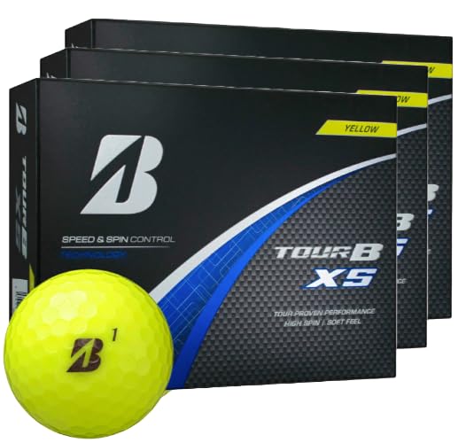 

Bridgestone 2024 Tour B XS Yellow 3-dozen set of 36 golf balls (with original seat)