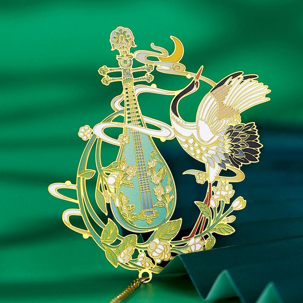 Tassel Pendant Chinese Beasts Bookmark Creative Metal Bookmark Hollow Metal Bookmarks Student Gift