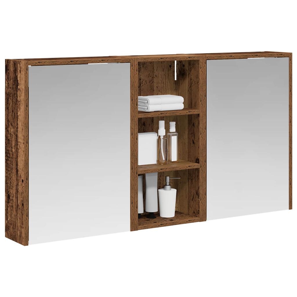 Bathroom Cabinet Set 3 pcs 116 x 16 x 62.5 cm Engineered Wood