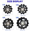Bike Rear Derailleur Pulley Wheel Guide 11T 12T 13T 14T Bearing Road Bike Pulley Roller for 9/10/11 Bike