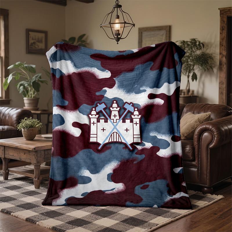 West Ham United Fußball Druck Flanell Decke Weich Warm Sofa Bett Überwurf Decke Für Zuhause Büro Schlafzimmer