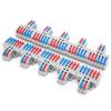 10Pcs Wire Conductor Connector 2in6out with Fixed Hole 4mm Splitter Fast Terminal Block 600V
