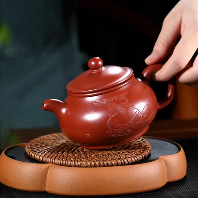 280ml Chinese Yixing Purple Clay Teapot Famous Handmade Zisha Tea Pot Household Beauty Tea Infuser Kettle Tea Set Teaware
