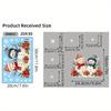 1pc Christmas Snowman Window Clings Removable Static Cling Decal Festive Winter Holiday Decor for Home Office Storefront Windows