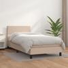3140986 vidaXL Divan Bed with Mattress Cappuccino 90x200 Cm