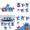 Conjunto Espetacular de 6 Peças de Enfeites de Carro de Halloween do Stitch Para Festas Infantis