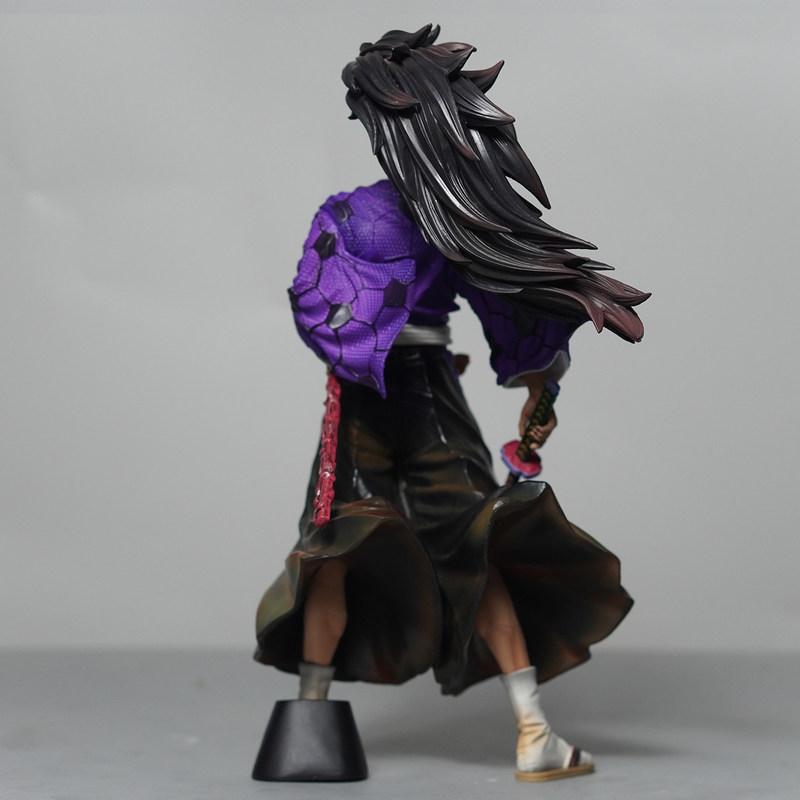 24cm Anime Demon Slayer FT Kokushibo GK Actionfiguren Modell Schreibtischdekoration Schmuckstück Statue Spielzeug Geburtstagsgeschenke Sammlerstück