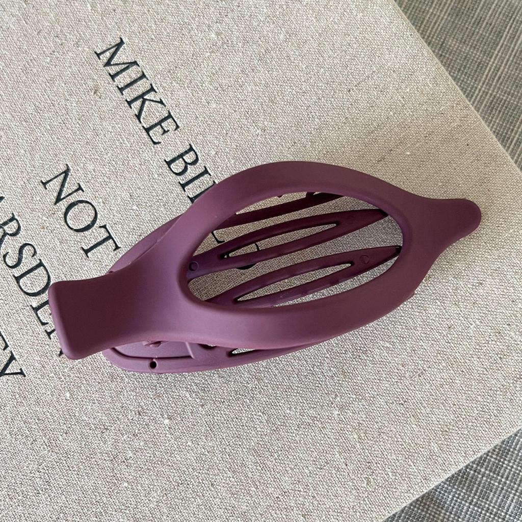 Matte Rutschfeste Entenschnabel-Haarspange für Hochsteckfrisur - Einfarbig, Große Größe