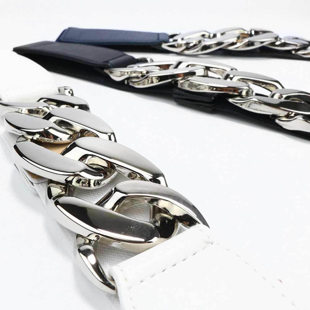 Belt Women'S Decoration Premium Metal Chain Women'S Belt Punk Wide Waist Seal Elastic Elastic Band