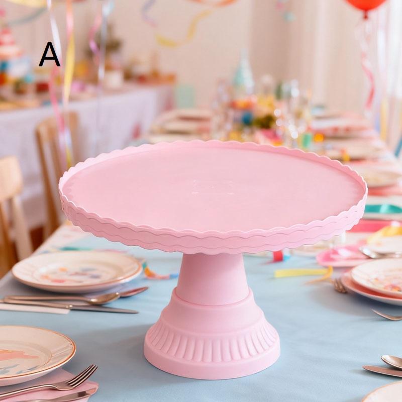 Plastic Cake Stand Display Rack Wedding Decoration Birthday Cake Tray Dessert Cake Tools Desktop Tray For Wedding Birthday