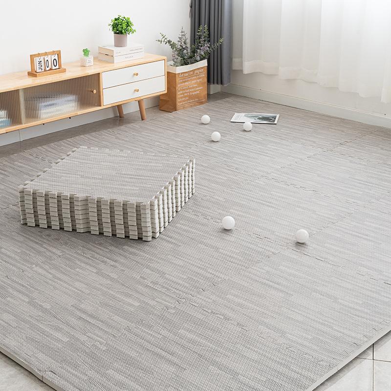 Wood Grain Foam Interlocking Crawling Mat for Children - Thickened Tatami Carpet for Home Use