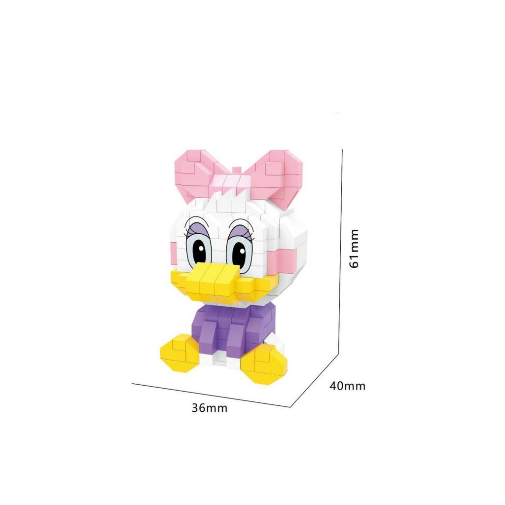 Cute Granular Building Blocks, Mickey Mouse, Minnie, And Duck Building Block Assembly Toys, Suitable For Boys And Girls'