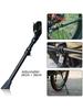 1-Piece Adjustable Aluminum Bike Kickstand - Black Side Mount Support for Mountain & Road Bikes (Fits Tube Diameter ≤25mm)
