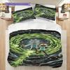 Ricky and Morty Printed Coreless Ultra-Soft Sheet Set, Multiple Sizes of Comfortable Bed Sheets, Bedroom Bedding Decoration