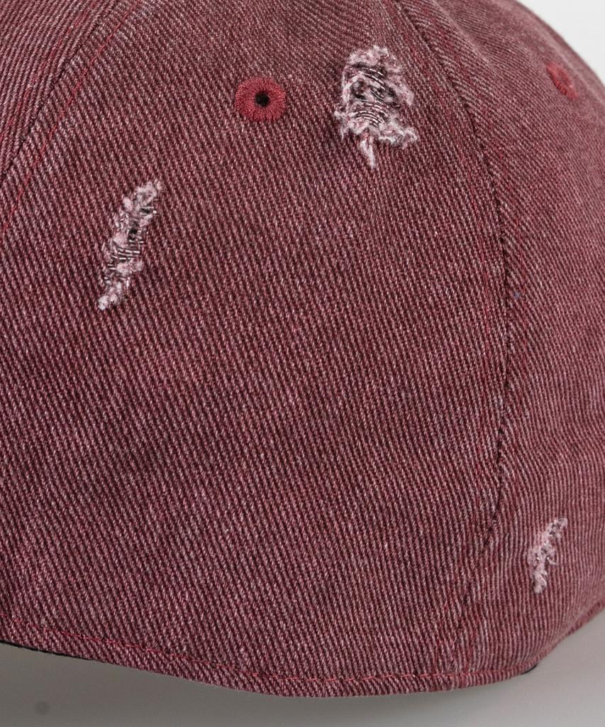 Wig Move Forward Damaged Ball Cap - Burgundy