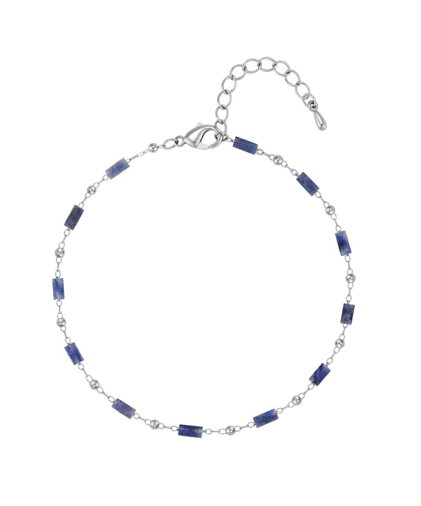 Paul Brial Natural Sodalite Bead Bracelet Pjbb0284