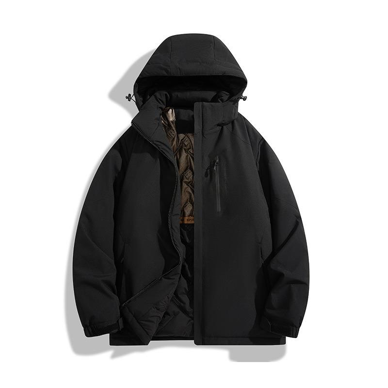 Winter new couple outdoor black technology graphene windproof waterproof anti-fouling mountaineering jacket cotton coat