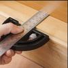 12-Inch Carpentry Angle Ruler 0-180 Degrees Adjustable Protractor Square  Woodworking
